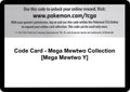 Code Card - Mega Mewtwo Collection [Mega Mewtwo Y]