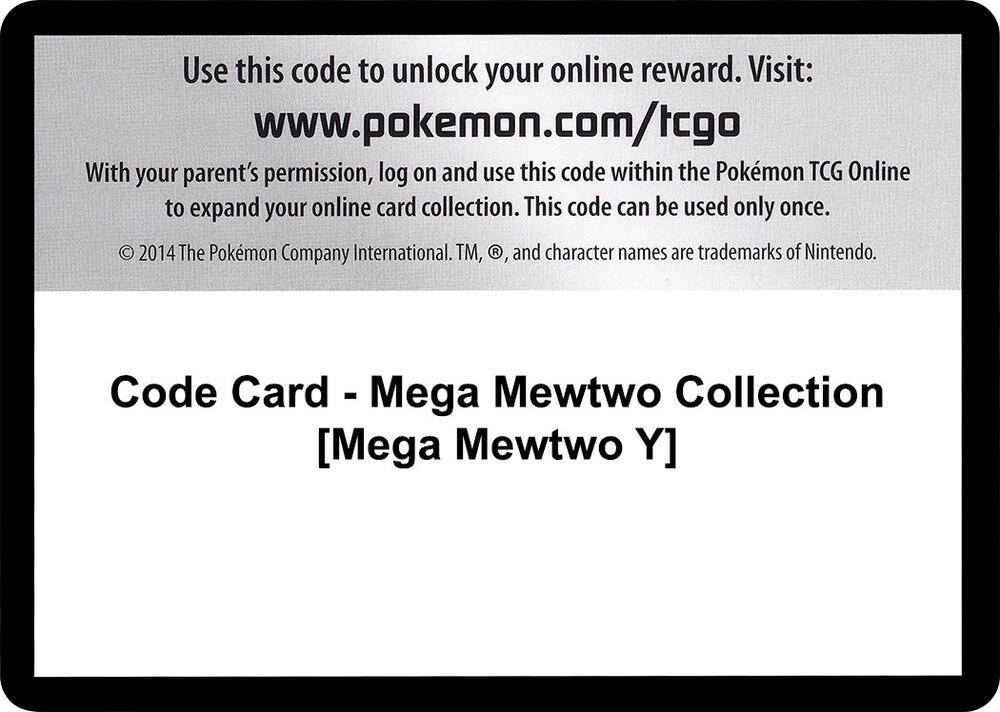 Code Card - Mega Mewtwo Collection [Mega Mewtwo Y]