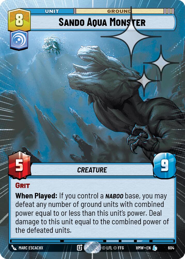 Sando Aqua Monster (Hyperspace Foil) [Homeworlds]