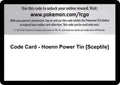 Code Card - Hoenn Power Tin [Sceptile]
