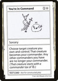 You're In Command (No PW Symbol)