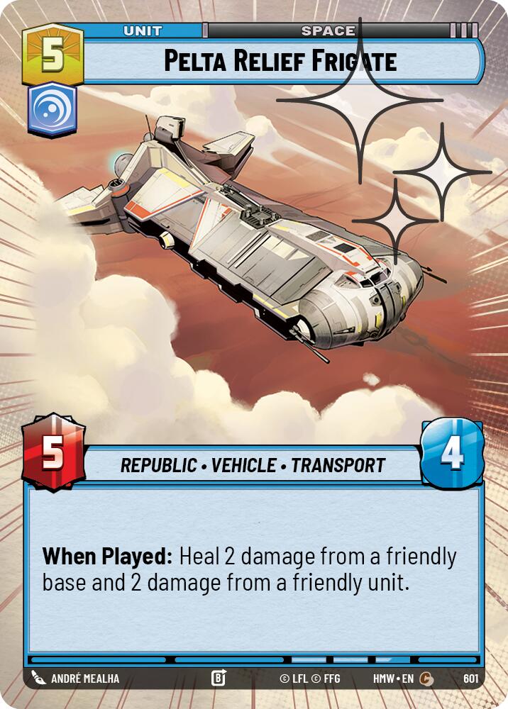 Pelta Relief Frigate (Hyperspace Foil) [Homeworlds]