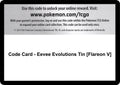 Code Card - Eevee Evolutions Tin [Flareon V]
