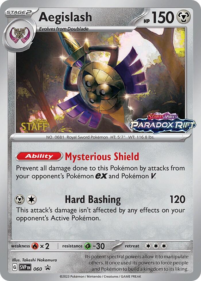 Aegislash - 060 (Prerelease) [Staff]