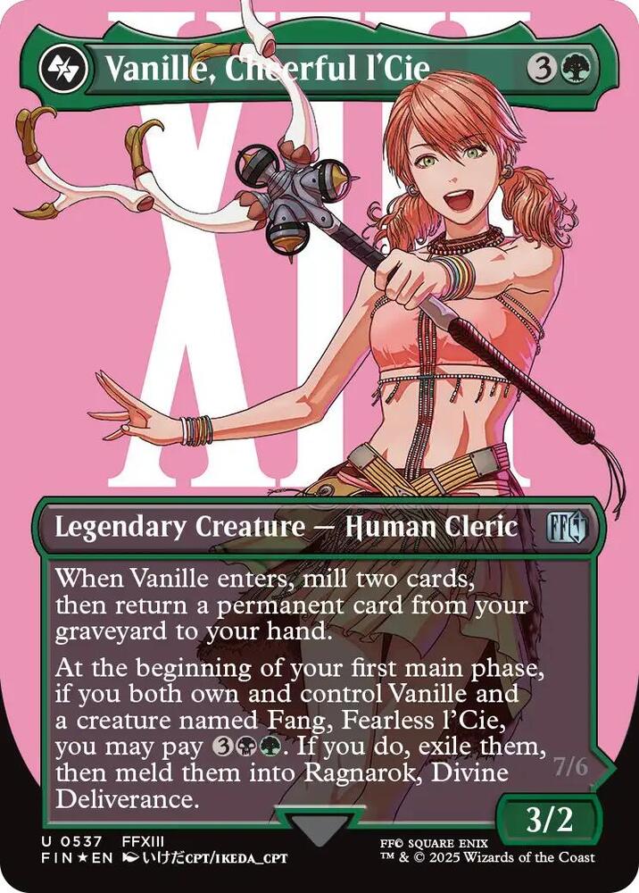 Vanille, Cheerful l'Cie (Borderless) (Surge Foil)