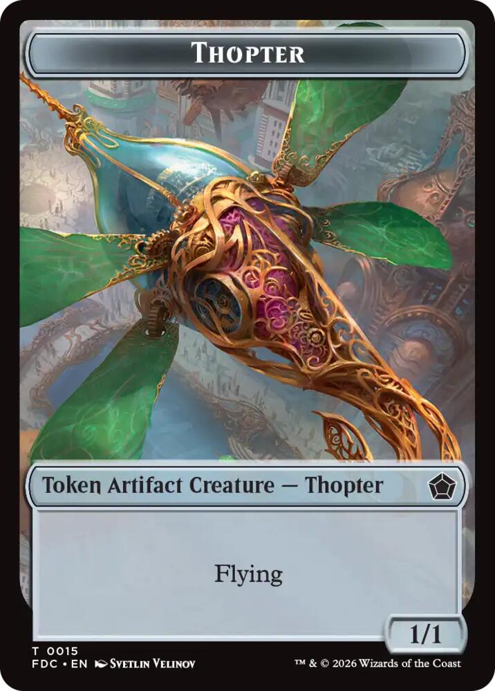 Thopter // Phyrexian Germ Double-Sided Token [Commander: Foundations]