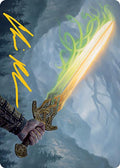 Sword of Hearth and Home Art Card (Gold-Stamped Signature)