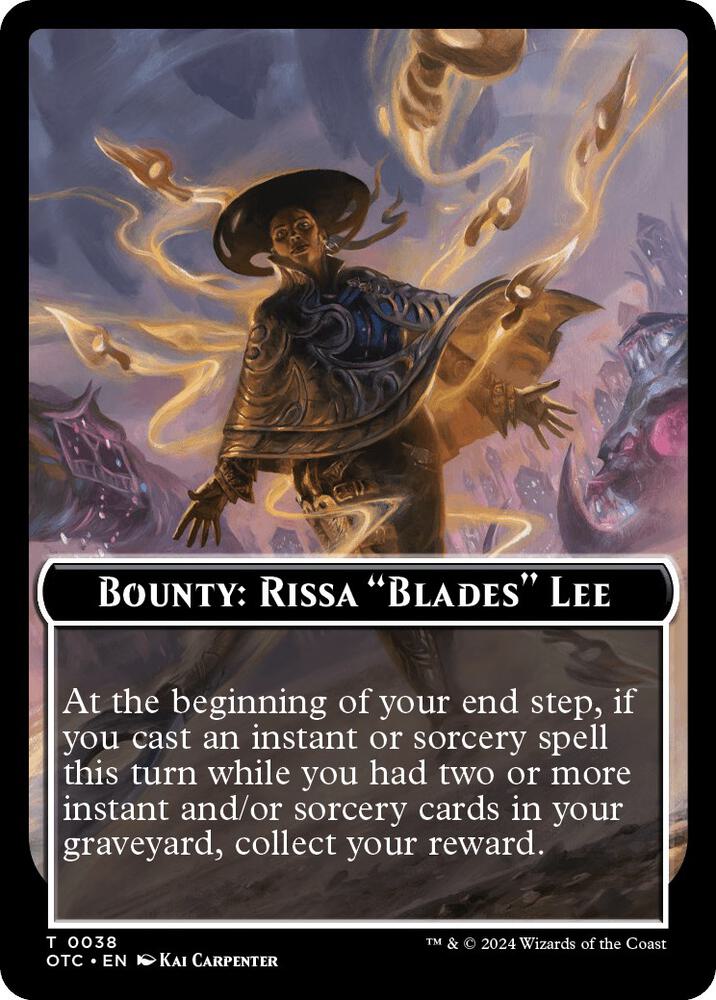 Bounty: Rissa "Blades" Lee // Bounty Rules Double-Sided Token