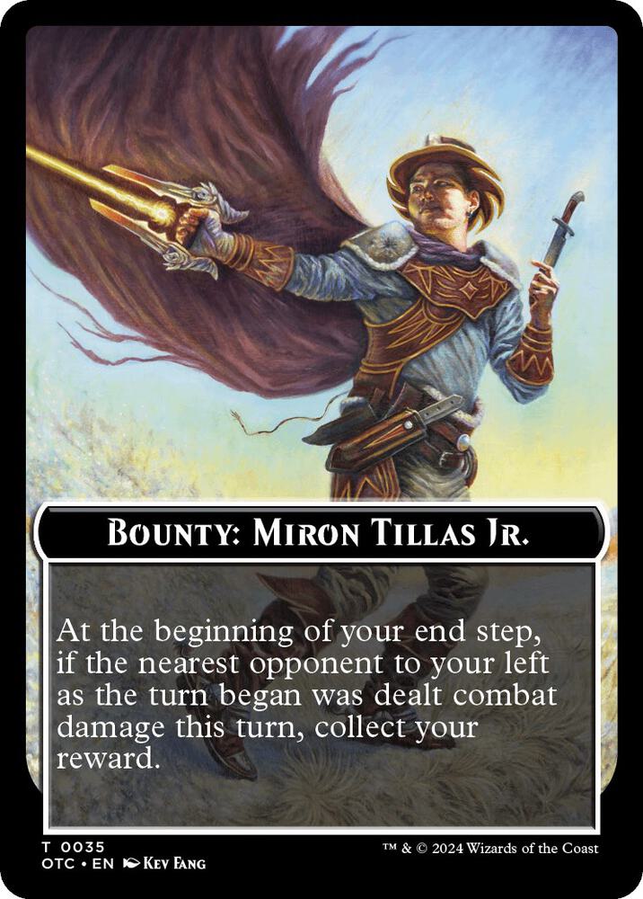 Bounty: Miron Tillas Jr. // Bounty Rules Double-Sided Token