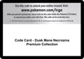Code Card - Dusk Mane Necrozma Premium Collection