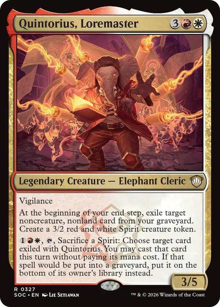 Quintorius, Loremaster