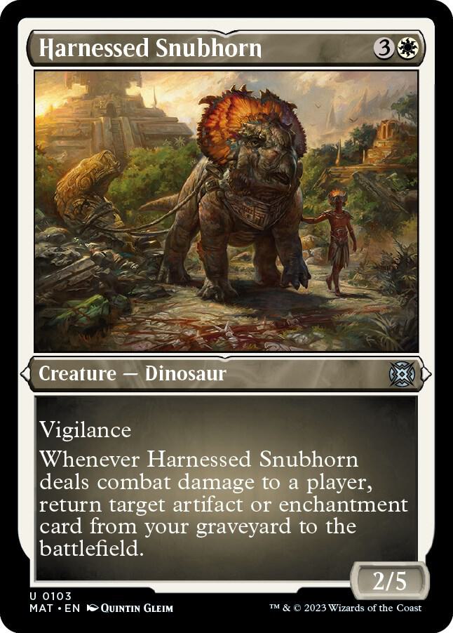 Harnessed Snubhorn (Foil Etched)