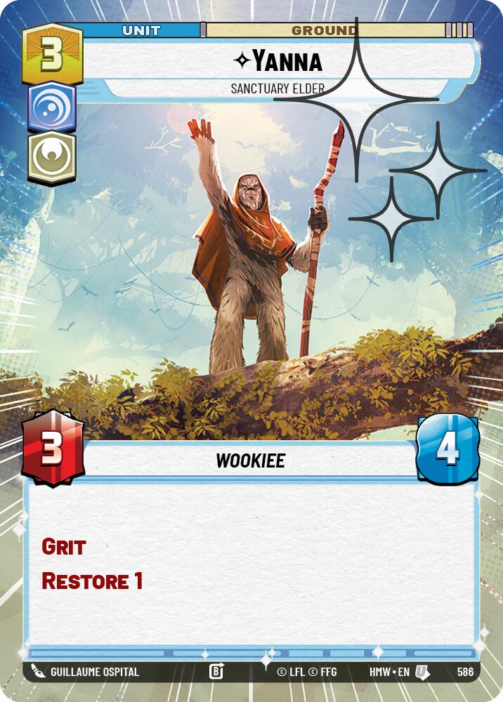 Yanna - Sanctuary Elder (Hyperspace Foil) [Homeworlds]