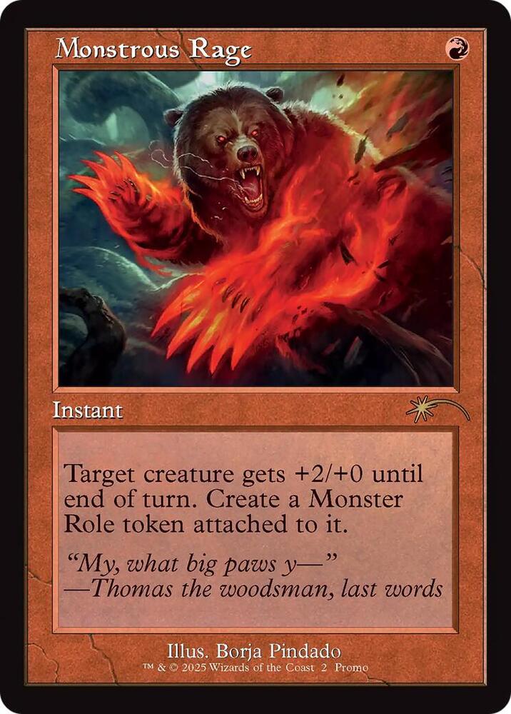 Monstrous Rage (Retro Frame)