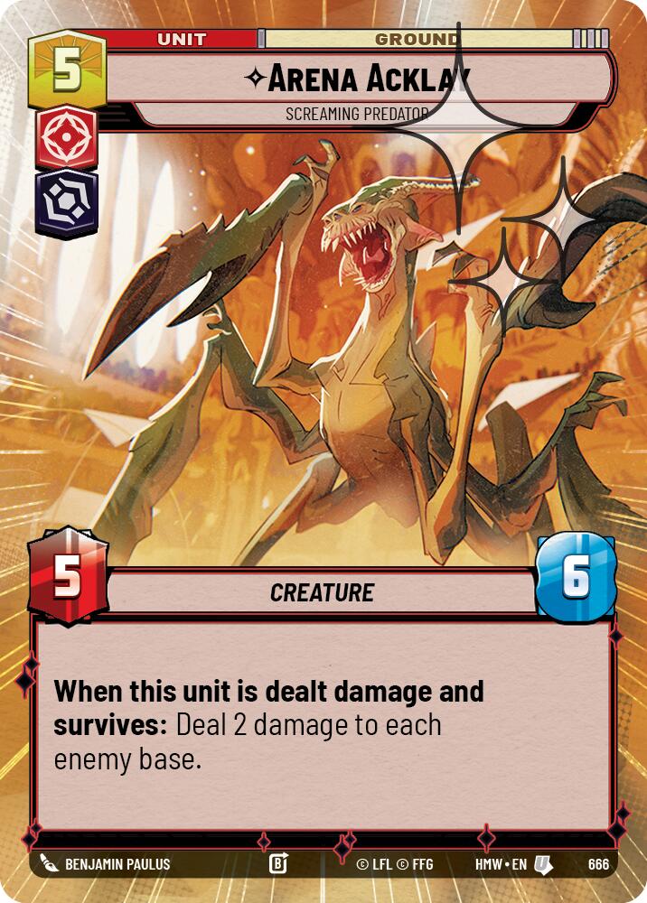 Arena Acklay - Screaming Predator (Hyperspace Foil) [Homeworlds]