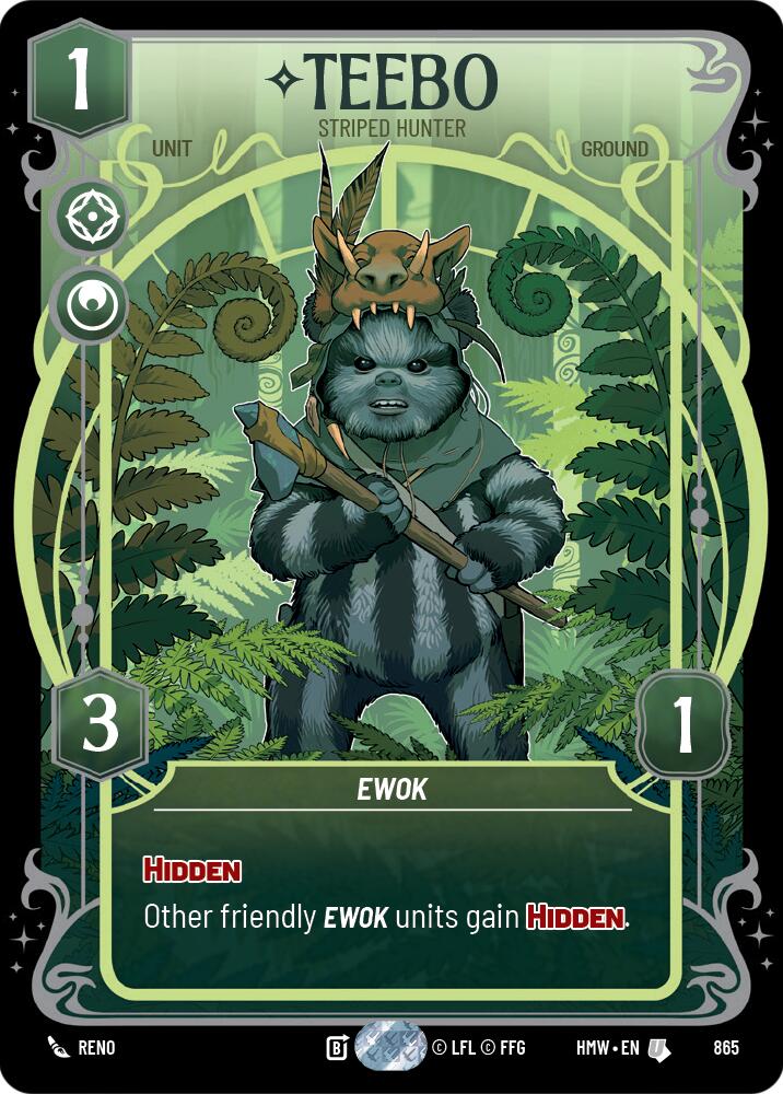 Teebo - Striped Hunter (Prestige Foil) [Homeworlds]