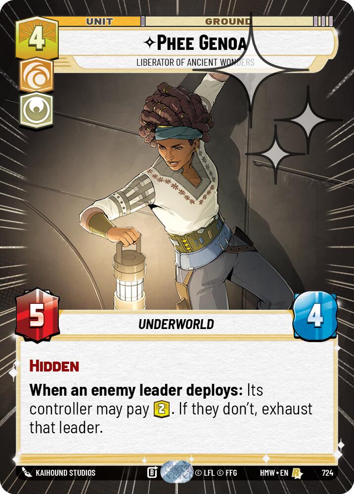 Phee Genoa - Liberator of Ancient Wonders (Hyperspace Foil) [Homeworlds]
