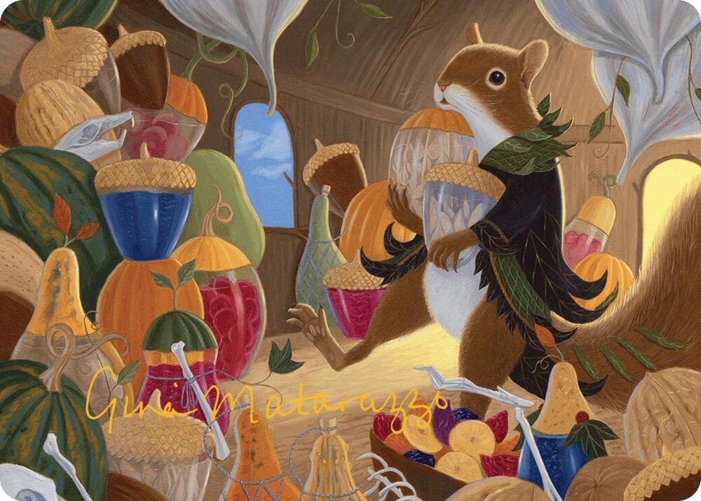 Stocking the Pantry Art Card (Gold-Stamped Signature)