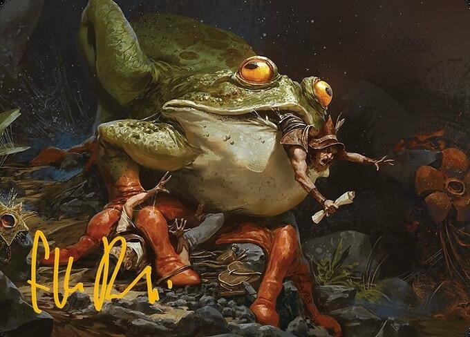 Rampant Frogantua Art Card (Gold-Stamped Signature)