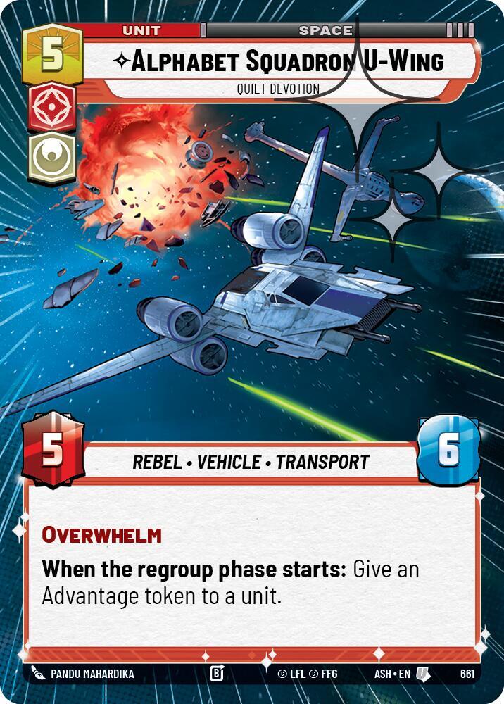 Alphabet Squadron U-Wing - Quiet Devotion (Hyperspace Foil)