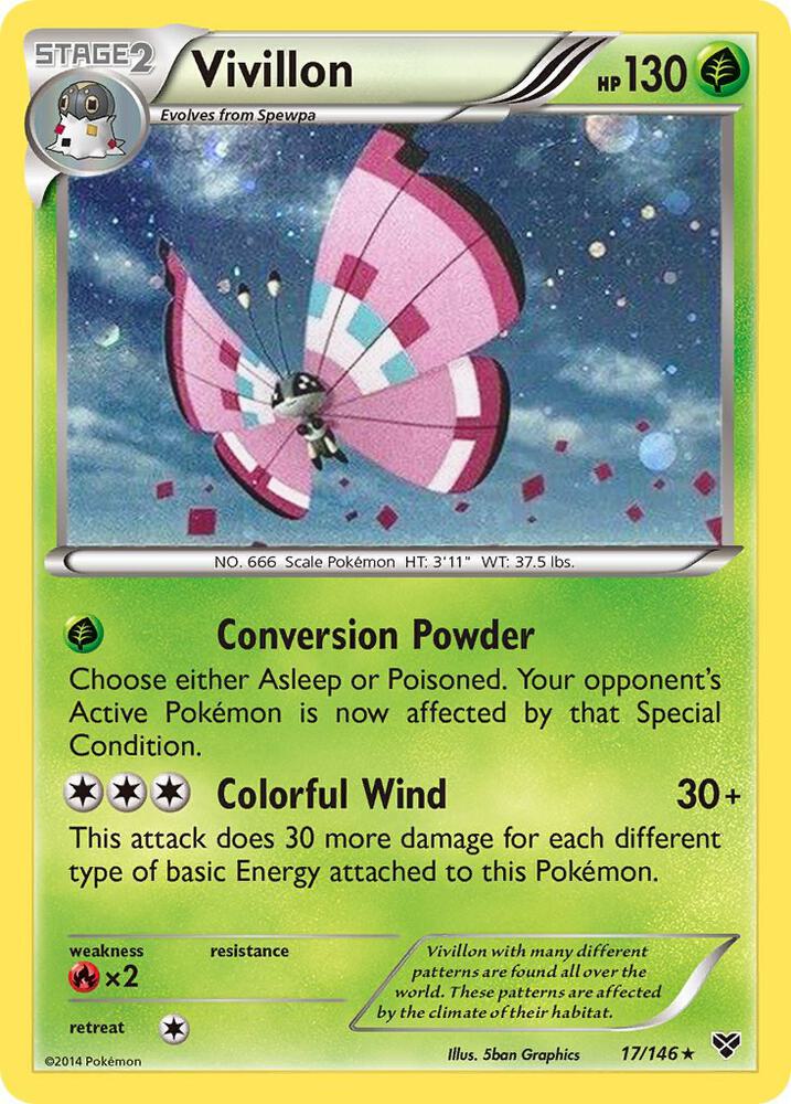 Vivillon - 17/146 (Cosmos Holo)