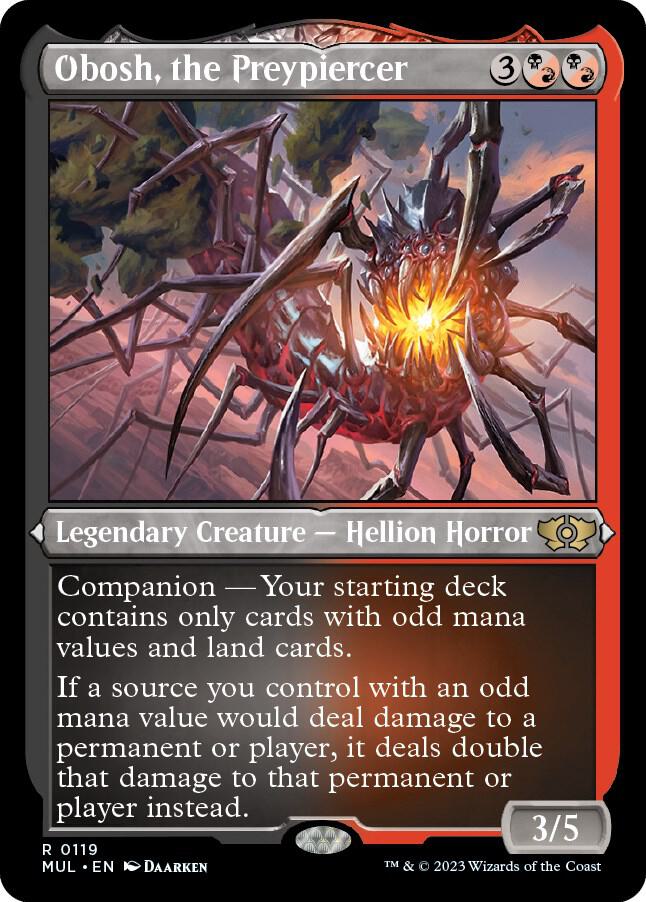 Obosh, the Preypiercer (Foil Etched)