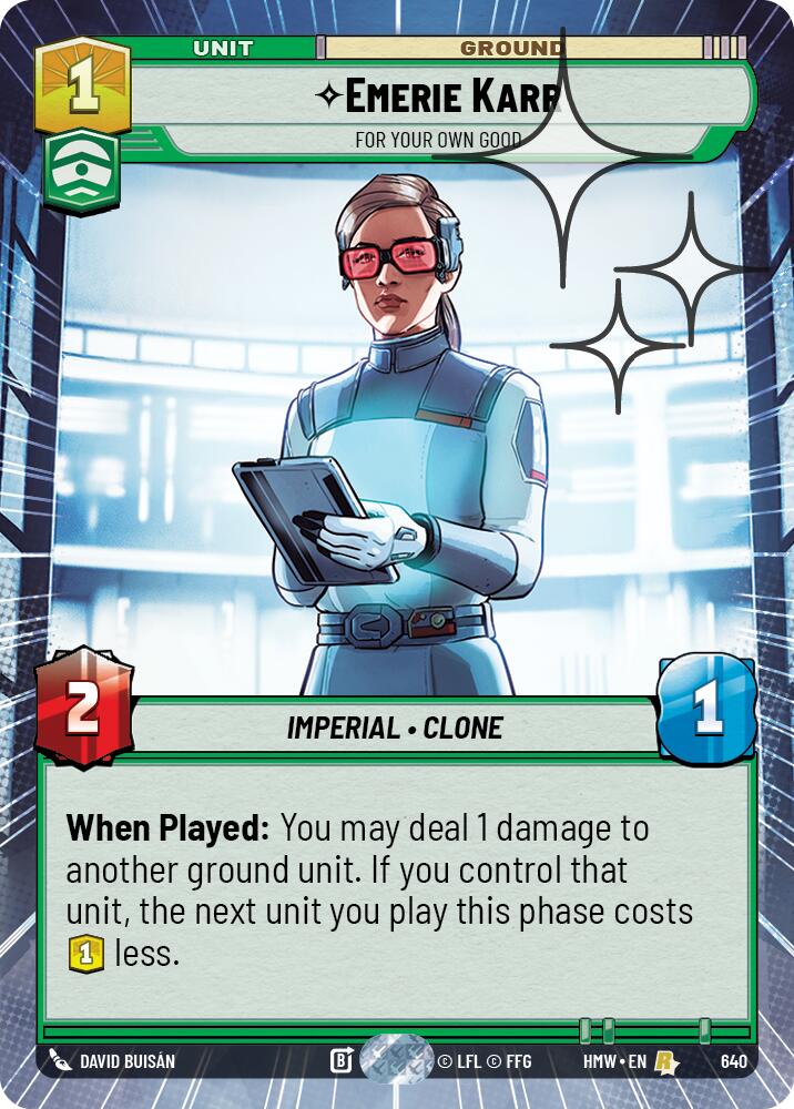 Emerie Karr - For Your Own Good (Hyperspace Foil) [Homeworlds]