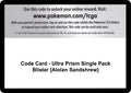 Code Card - Ultra Prism Single Pack Blister [Alolan Sandshrew]