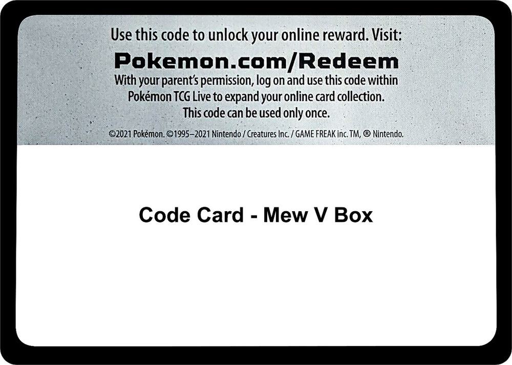 Code Card - Mew V Box