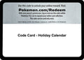 Code Card - Holiday Calendar