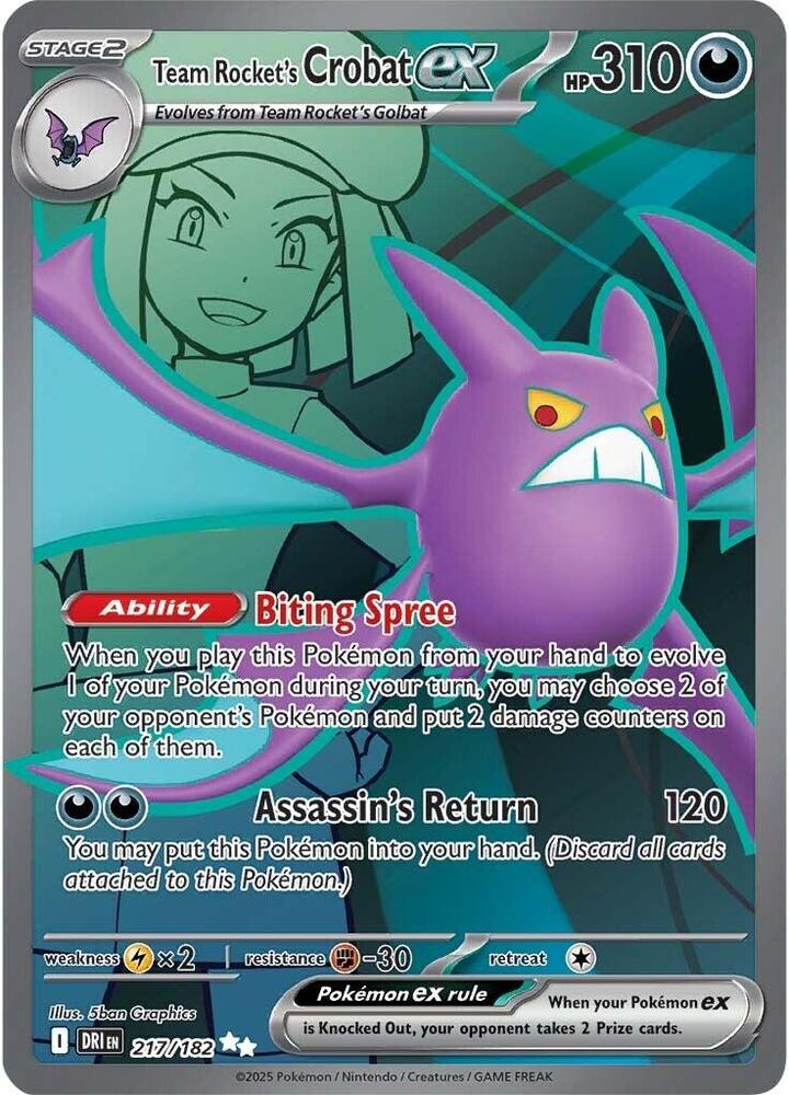 Team Rocket's Crobat ex - 217/182