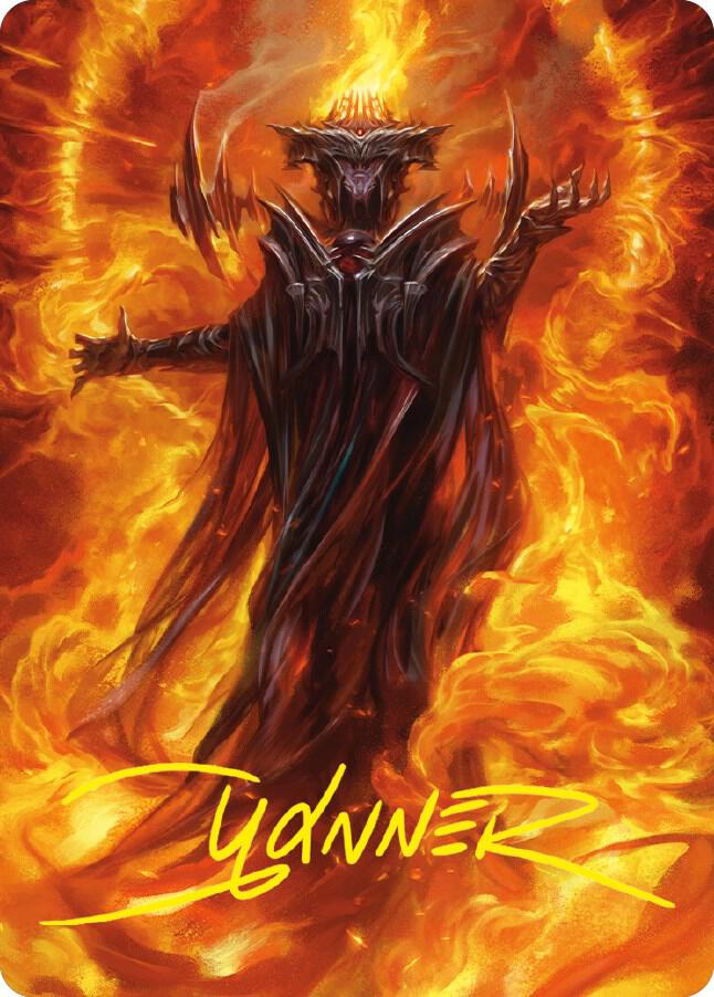Sauron, the Dark Lord Art Card (Gold-Stamped Signature)