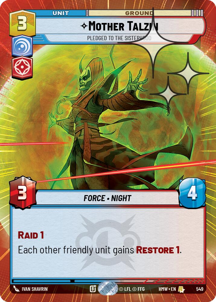 Mother Talzin - Pledged to the Sisterhood (Hyperspace Foil) [Homeworlds]