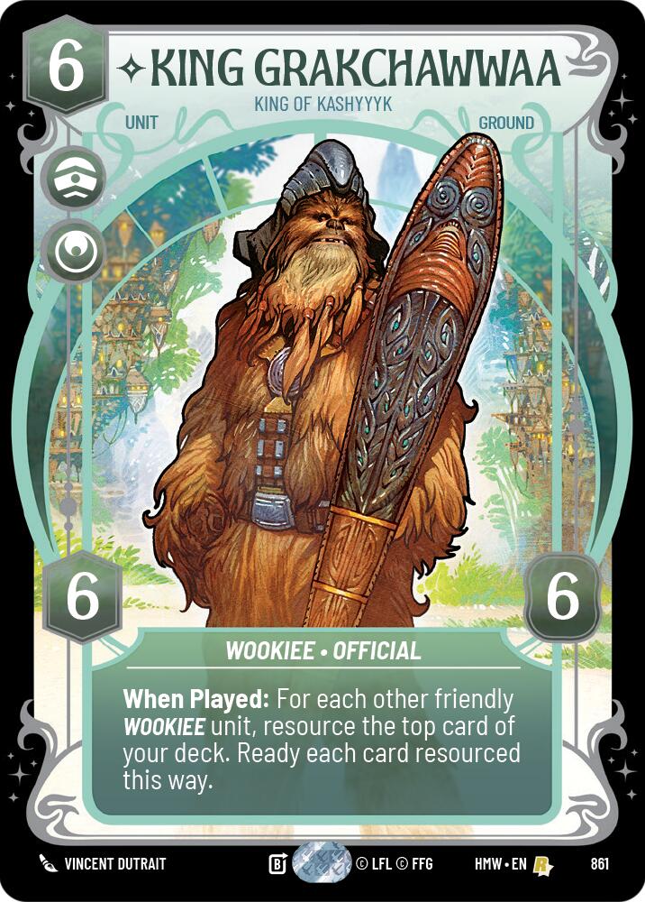 King Grakchawwaa - King of Kashyyyk (Prestige Foil) [Homeworlds]