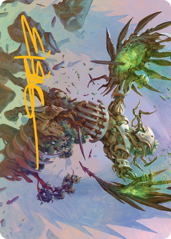 Botanical Brawler Art Card (Gold-Stamped Signature)