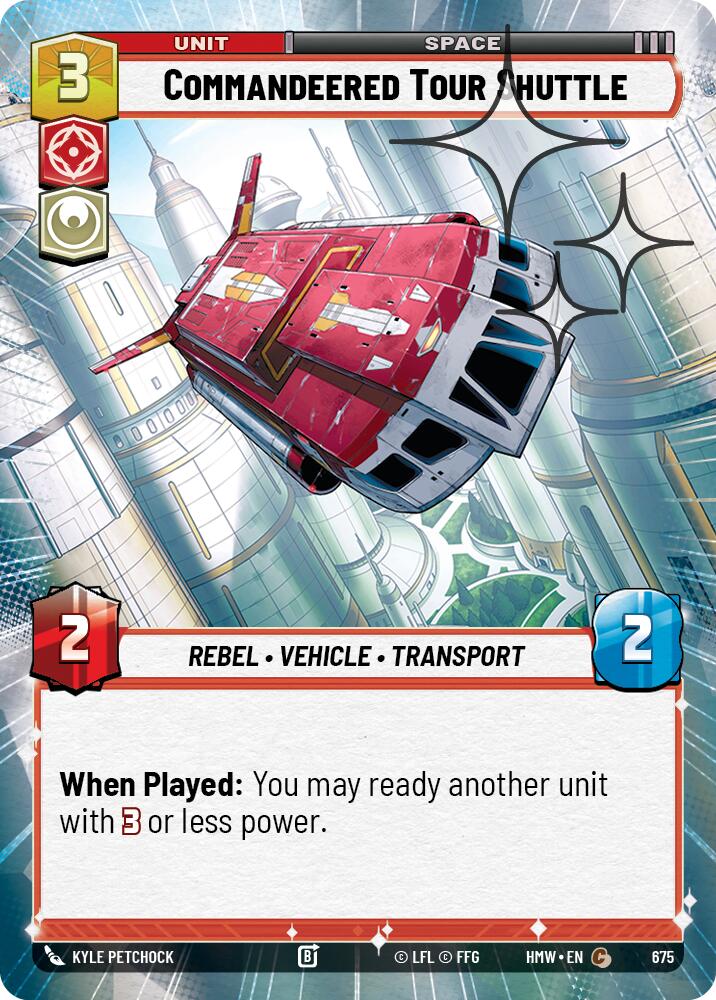Commandeered Tour Shuttle (Hyperspace Foil) [Homeworlds]