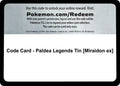 Code Card - Paldea Legends Tin [Miraidon ex]