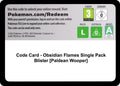 Code Card - Obsidian Flames Single Pack Blister [Paldean Wooper]