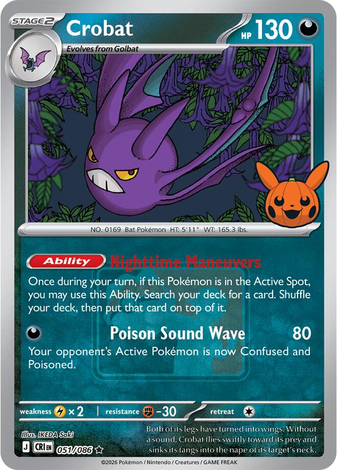 Crobat - 051/086 (Pokeween 2026) [Miscellaneous Cards & Products]
