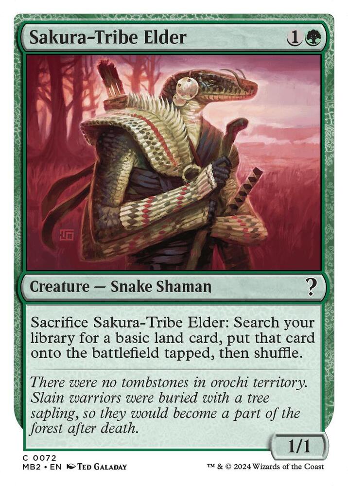 Sakura-Tribe Elder (White Border)