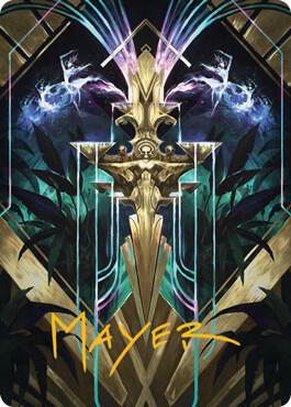 Halo Fountain Art Card (Gold-Stamped Signature)