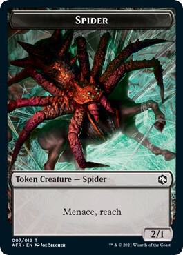 Spider // Faerie Dragon Double-Sided Token