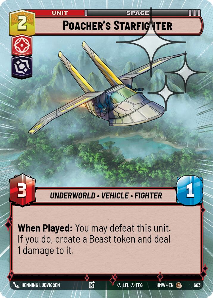 Poacher's Starfighter (Hyperspace Foil) [Homeworlds]
