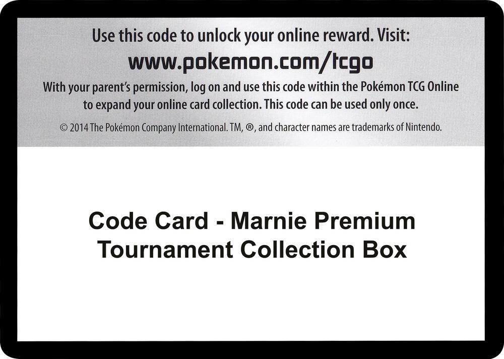 Code Card - Marnie Premium Tournament Collection Box