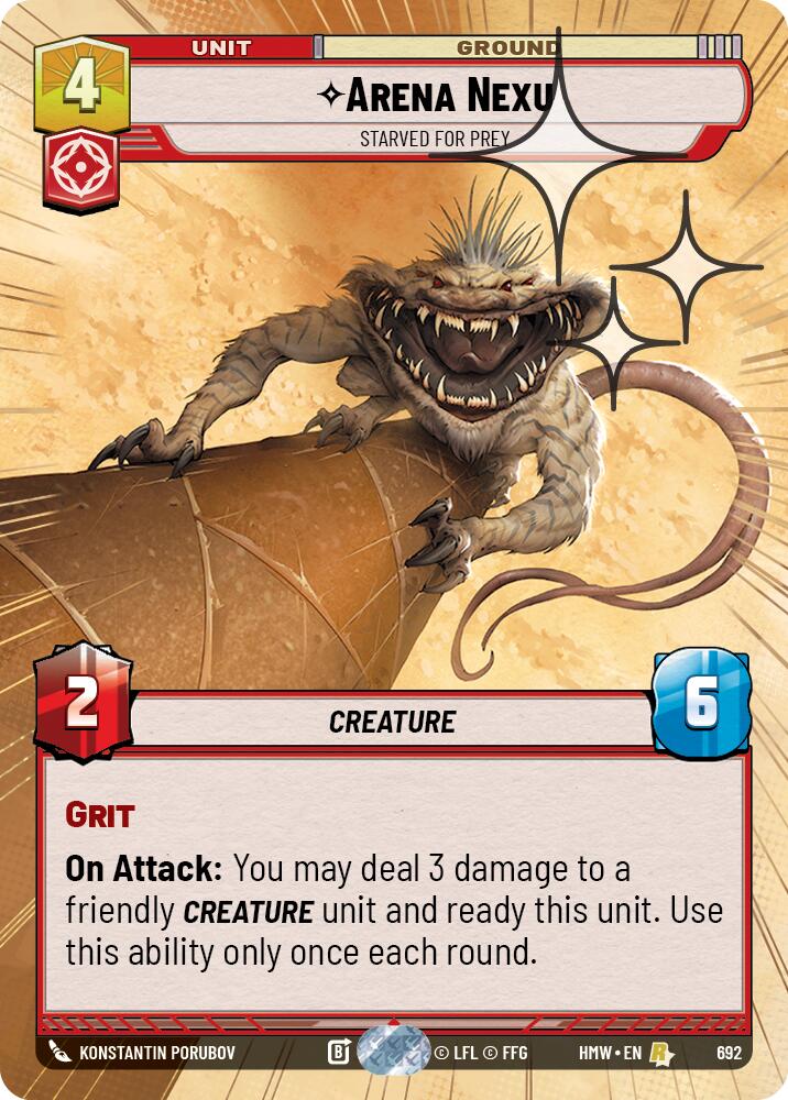 Arena Nexu - Starved for Prey (Hyperspace Foil) [Homeworlds]