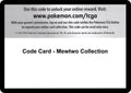 Code Card - Mewtwo Collection
