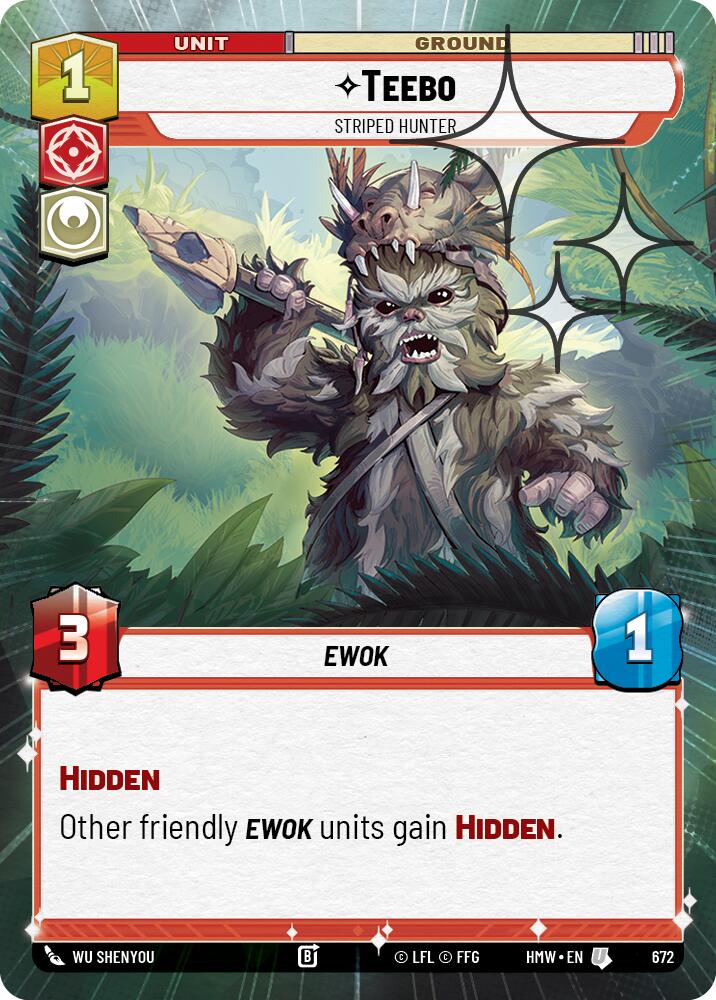 Teebo - Striped Hunter (Hyperspace Foil) [Homeworlds]
