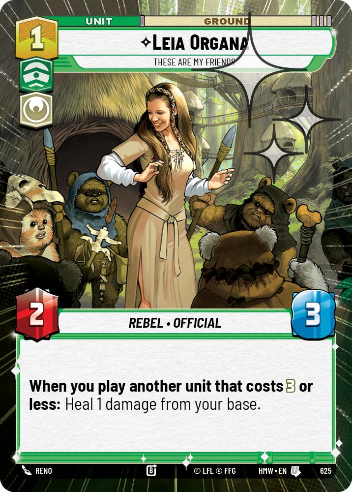 Leia Organa - These Are My Friends (Hyperspace Foil) [Homeworlds]