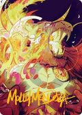 Ajani's Anguish Art Card (Gold-Stamped Signature) [Art Series: Reality Fracture]