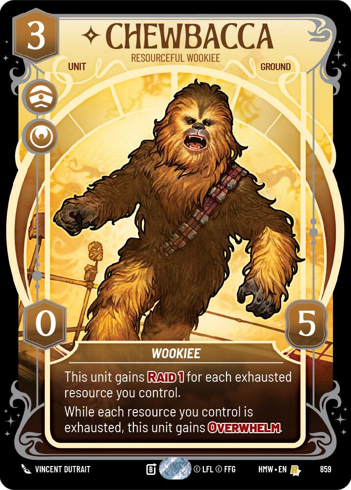 Chewbacca - Resourceful Wookiee (Prestige Foil) [Homeworlds]
